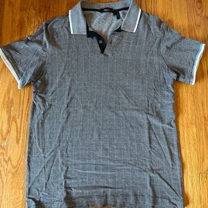 Theory's striped polo shirt.